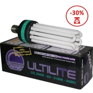 CFL CULTILITE BLACK SERIES - 200W / CONSUMO 135W - AGRO 2100°K