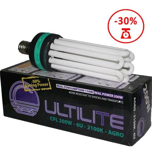 CFL CULTILITE BLACK SERIES - 200W / CONSUMO 135W - AGRO 2100°K