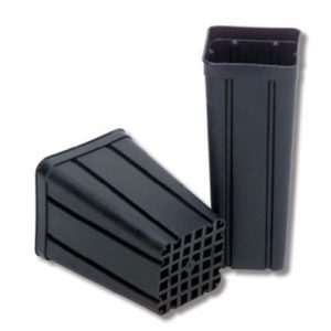 VASO QUADRATO IN PLASTICA 1.4Lt 10X10X17