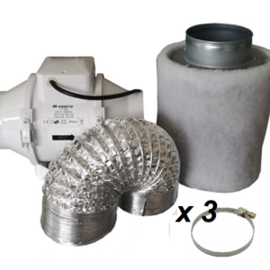 KIT ESTRATTORE TT 200mm PRO 890-1040 mc/h & FILTRO