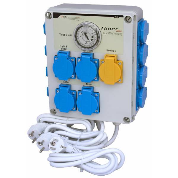 TIMER BOX GSE 4 X 600W + PRESA CALORIFERO