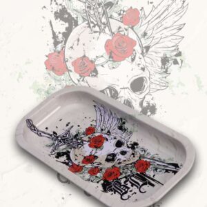 Vassoio Rolling Skull Black❤Leaf