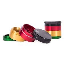 Rasta Grinder Black Leaf ⌀39mm